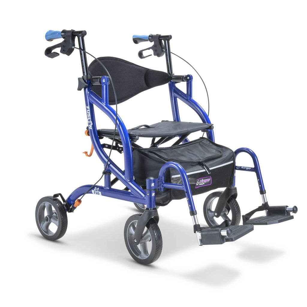 AirGo 2 in 1 Rollator Wheelchair