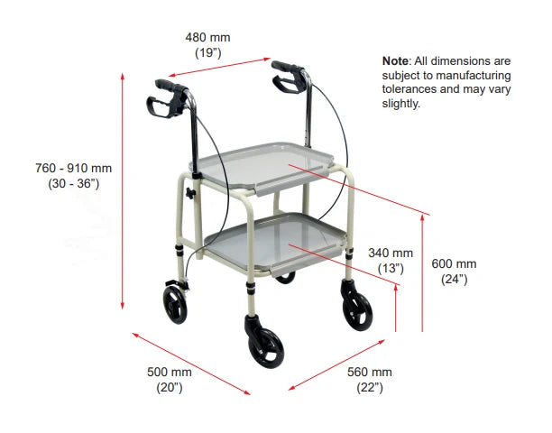 Home Helper Braked Trolley