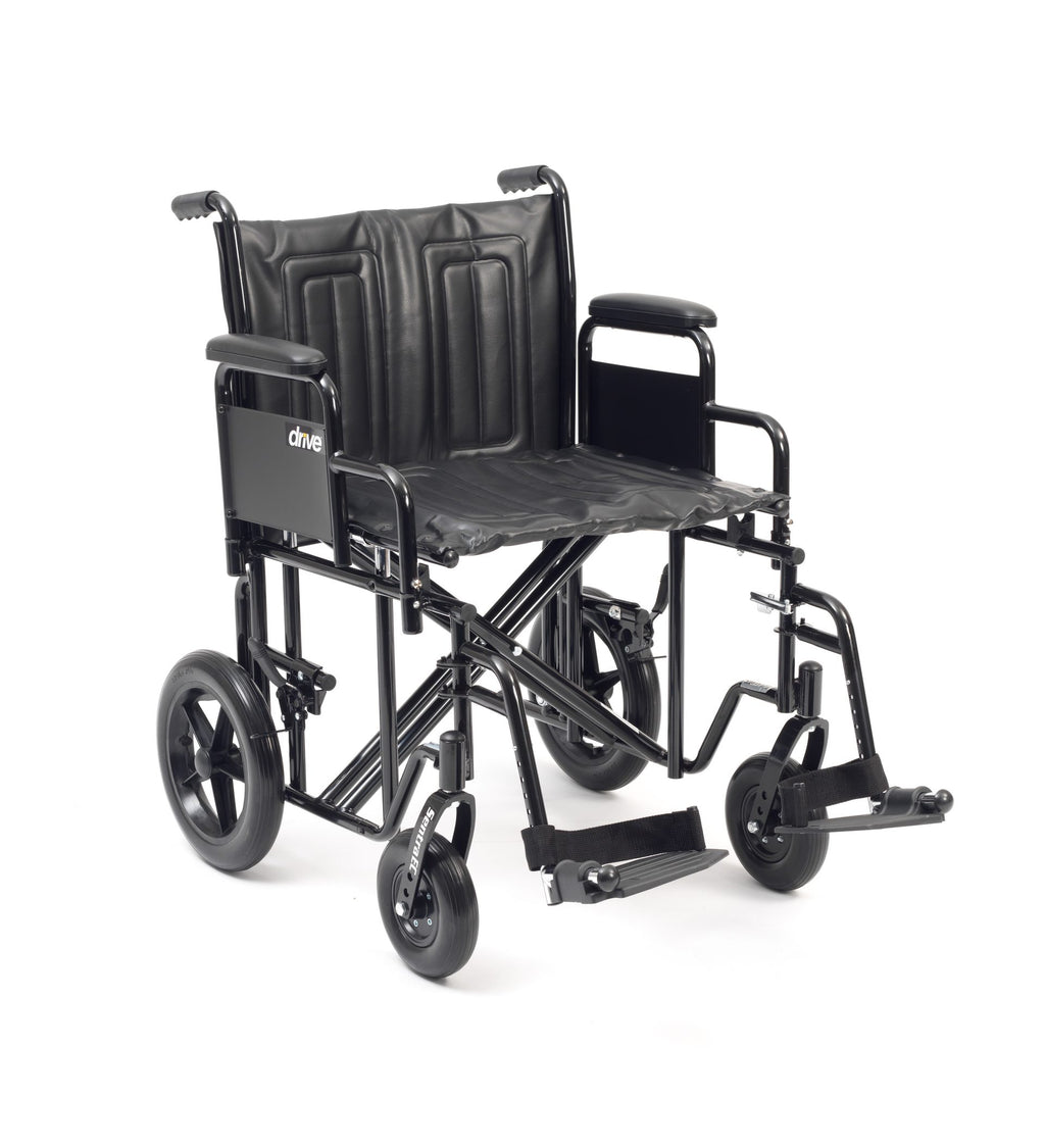 Sentra Bariatric Steel Wheelchair - 22"